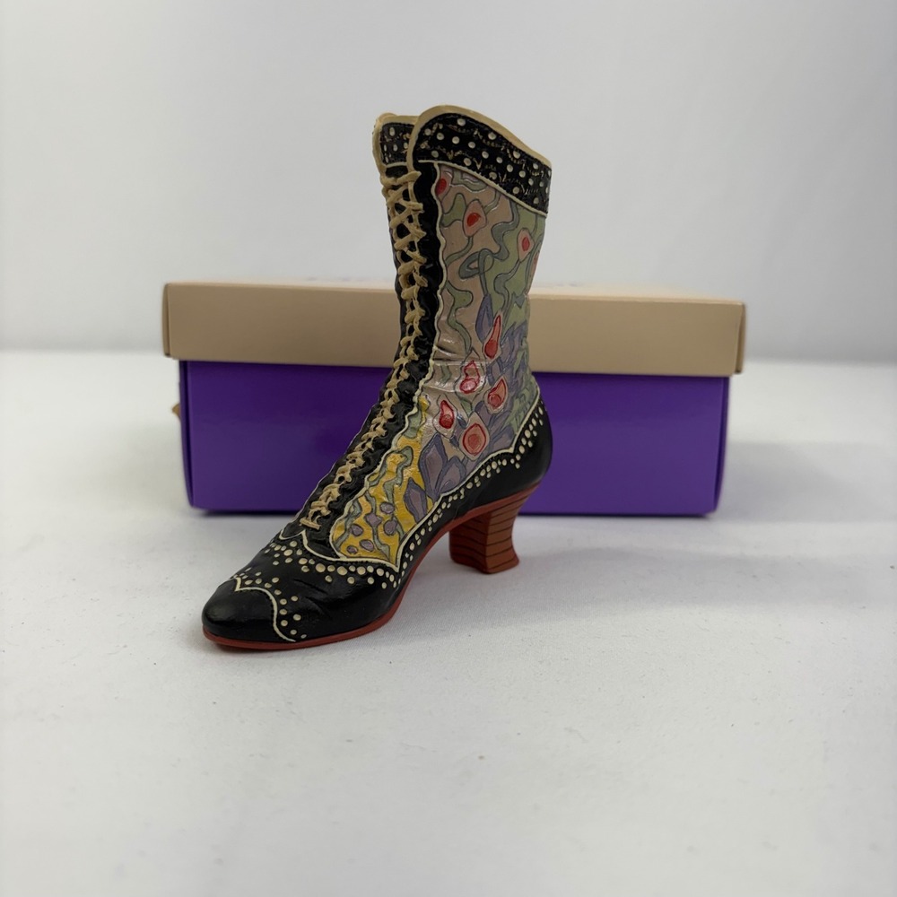 Vintage Just The Right Shoe By Raine Deco Boot 25015 1998 Box No COA